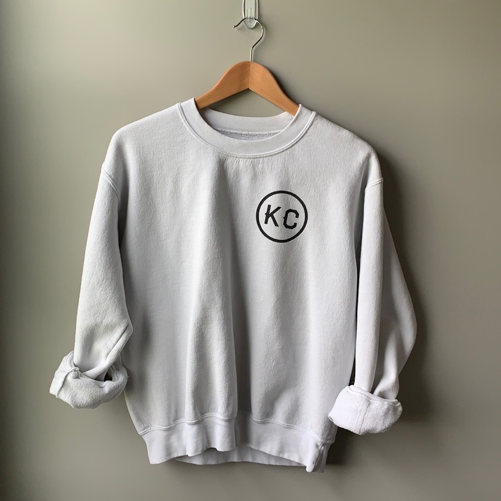White KC sweatshirt